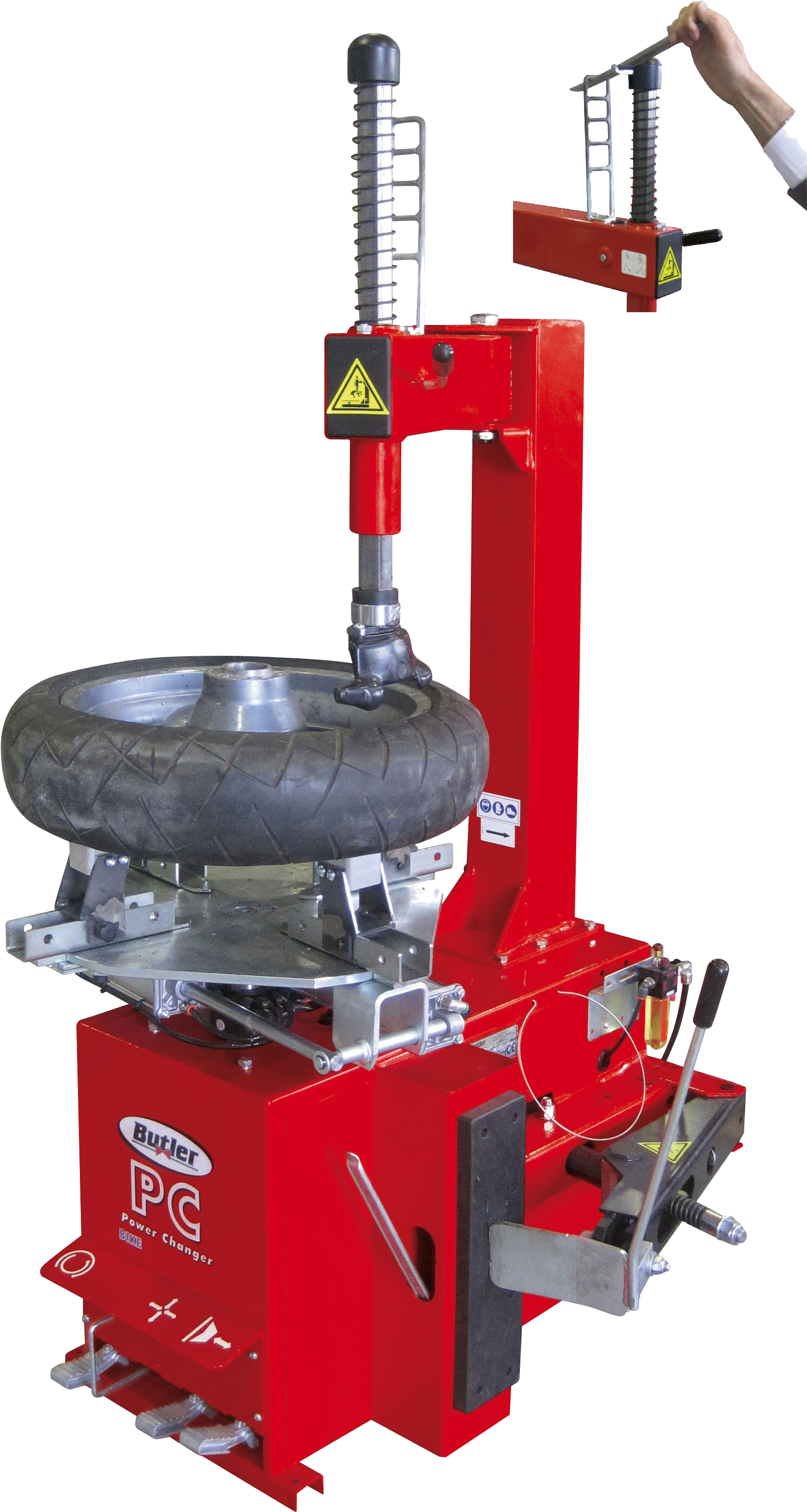 Bike Tyre Changing - Tire Changer Png (1812x3292), Png Download