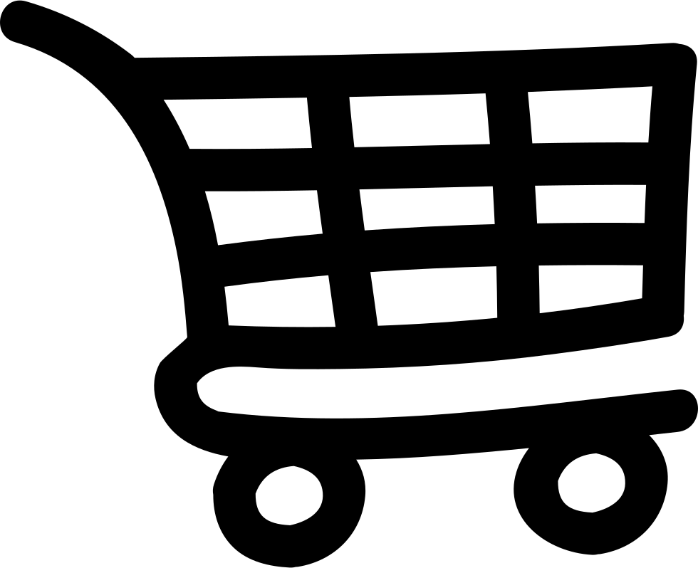 Drawn Cart Svg - Hand Drawn Shopping Basket Icon (980x798), Png Download