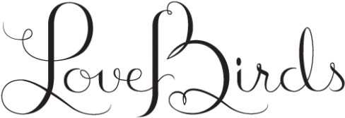 Lovebirds Logo By Symone Schultz - Calligraphy (775x484), Png Download