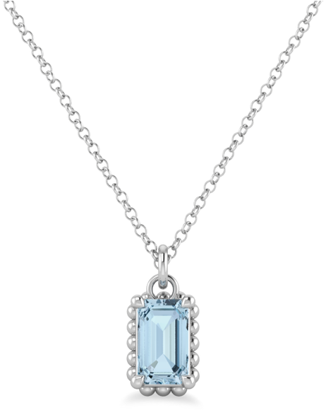 Gold Beaded Halo And Ethical Gemstone Necklace - Locket (650x650), Png Download