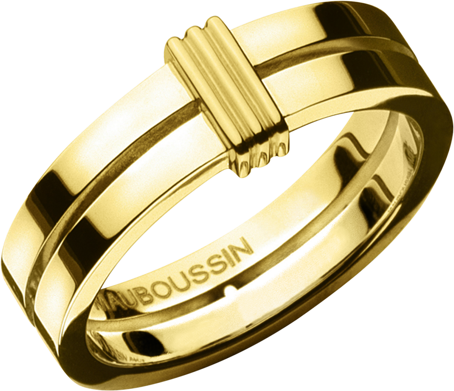 Subtile Eternité Wedding Band, Yellow Gold - Alliance Mauboussin (1800x1800), Png Download
