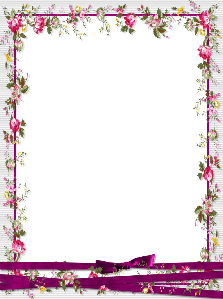 Beautiful Frame Png Format (763x1024), Png Download