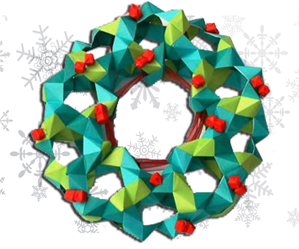 Or At Least That's What The Christmas Carol Dejlig - Christmas Origami (1100x850), Png Download