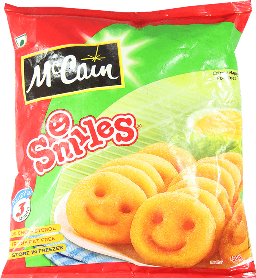 Smiles - Mccain - 450 Gm - Mccain Smiles New Pudina Chatka (1000x1000), Png Download