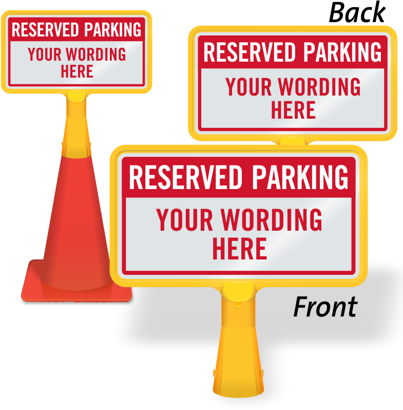 Zoom - Personalize - Traffic Cone With Signage (800x800), Png Download