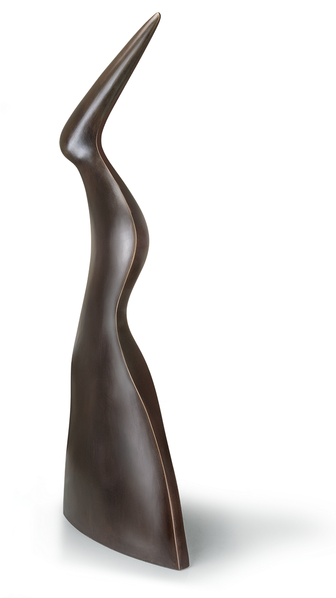 Monika Wex Wächterin - Bronze Sculpture (694x1200), Png Download