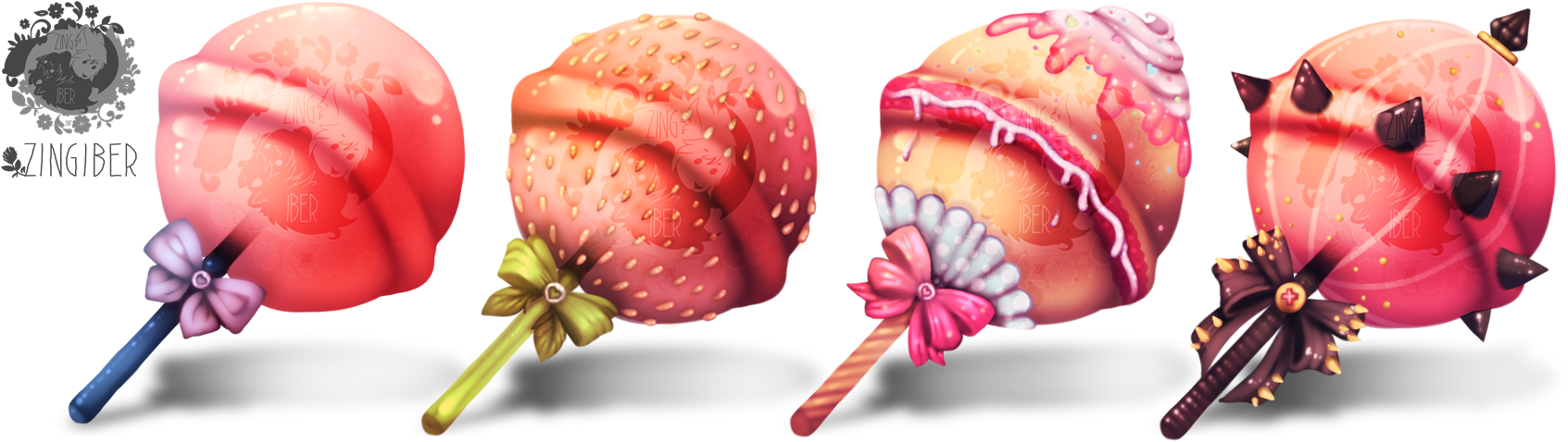 Patreon Pledge Icons - Strawberry (1800x500), Png Download