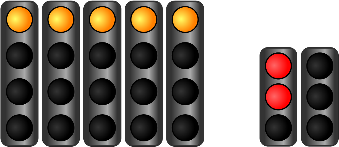 Fia Start Lights Practice Stopped - Traffic Light (1280x630), Png Download
