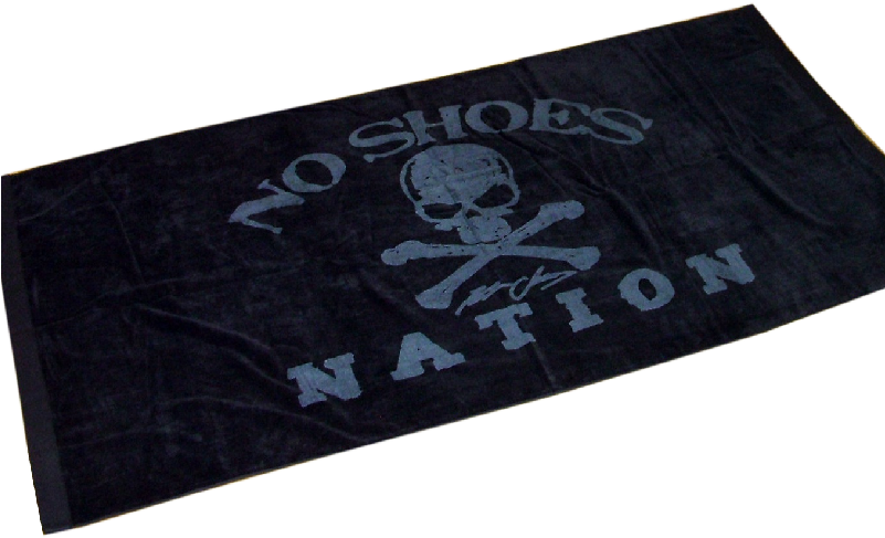 Kenny Chesney No Shoes Nation Beach Towel-black - Placemat (800x800), Png Download