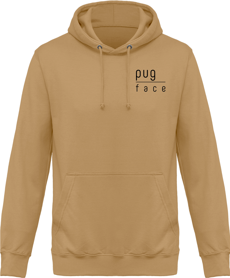 Men's Pug Face Designer Hoodie - Sweatshirt (978x1200), Png Download