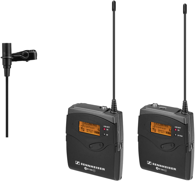 Lapel Radio Microphones - Sennheiser Ew100 Eng G3 (950x744), Png Download