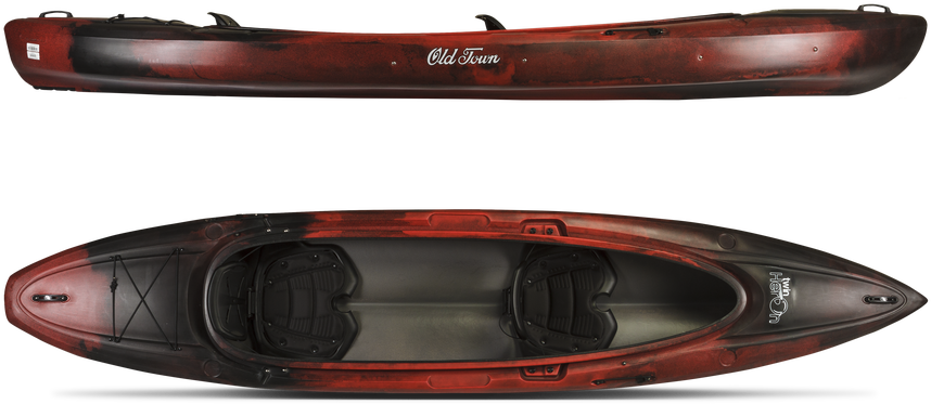 Oldtown Heront Blackcherry Comp - Double Kayak Old Town (888x500), Png Download