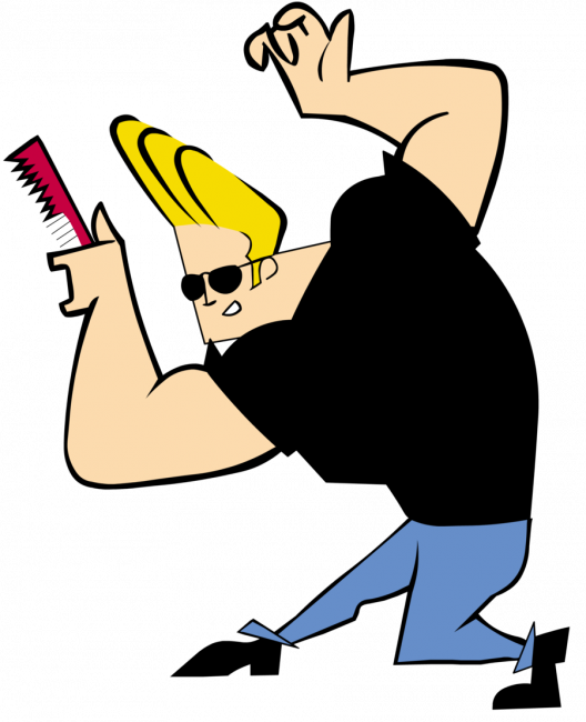 Download Free Printable "johnny Bravo" Template Coloring (528x650), Png Download