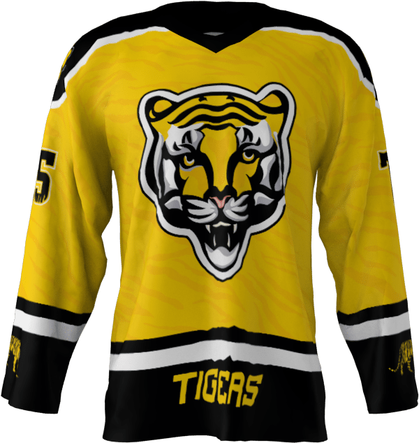 Tigers Custom Hockey Jersey - Hockey Jersey Transparent Background (1024x1024), Png Download