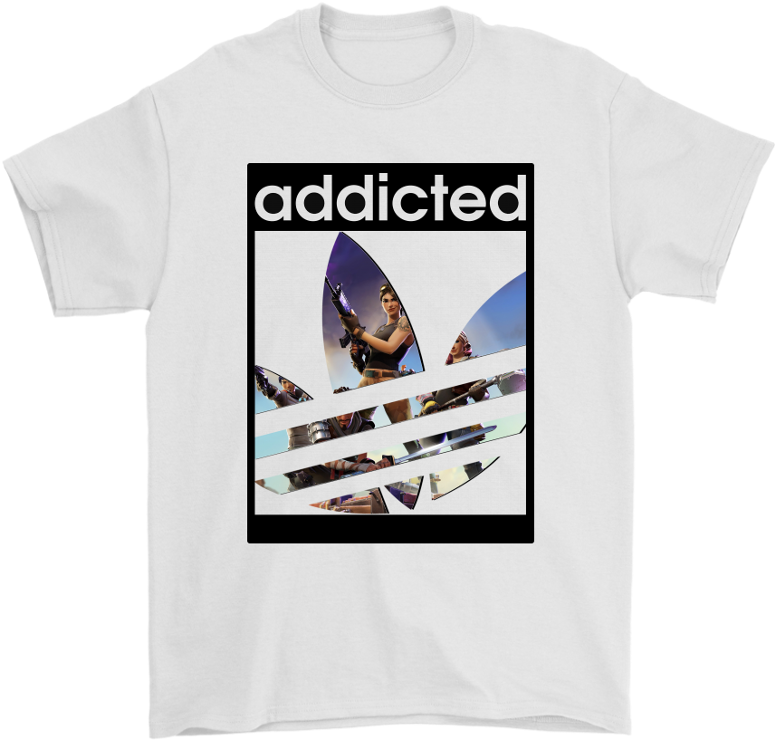 Fortnite Battle Royale X Adidas Logo Addicted White - Missile (1024x1024), Png Download