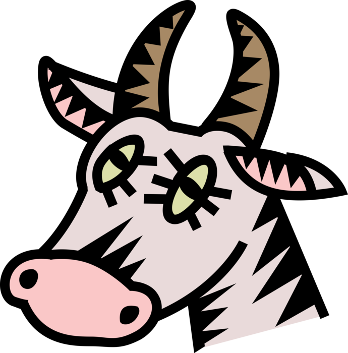 Vector Illustration Of Farm Agriculture Livestock Animal (690x700), Png Download
