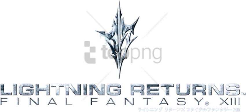 Free Png Download Lightning Returns Final Fantasy Xiii - Lightning Returns Final Fantasy Xiii Logo (850x387), Png Download