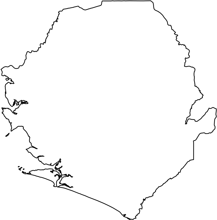 File Svg Koort Sierra Leone Svg Wikimedia Commons Map - Line Art (827x768), Png Download