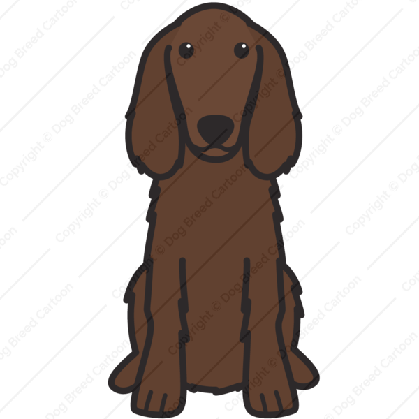 Irish Setter Clipart Png - Cartoon Dog Ierse Setter (600x600), Png Download