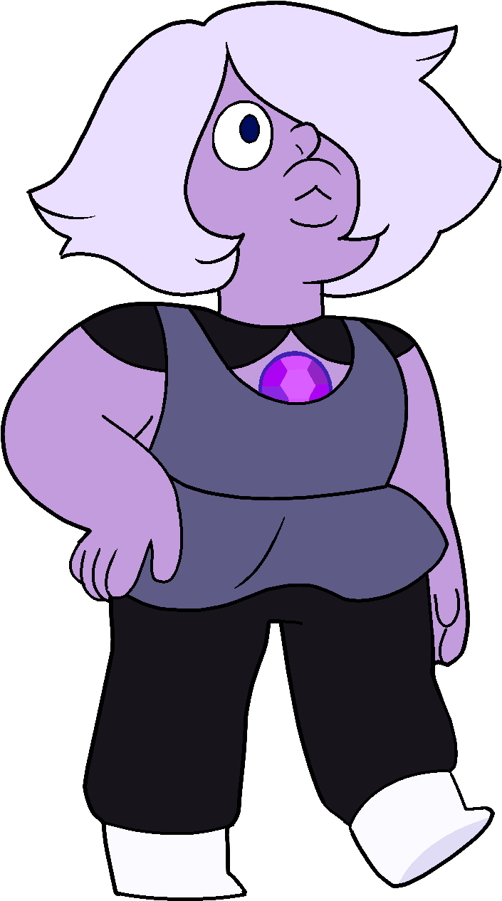 750 X 1300 4 - Steven Universe Amethyst Short Hair (750x1300), Png Download