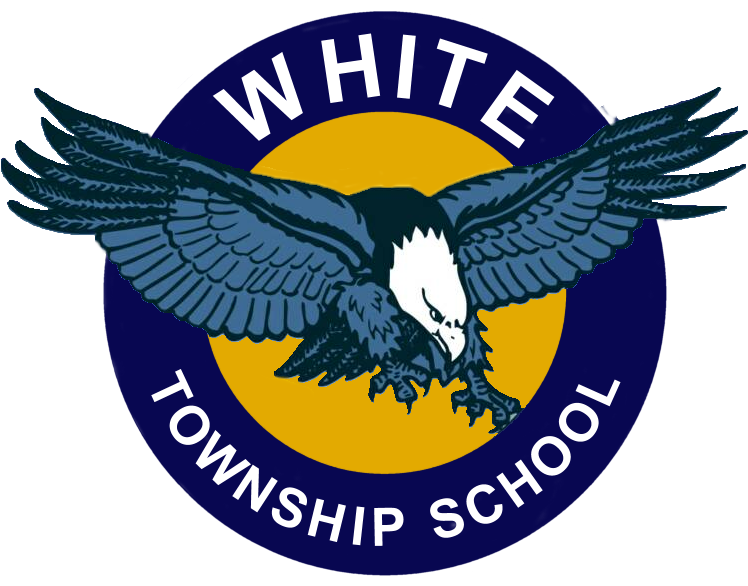 White Eaglelogo Drblue Sm - White Township School Nj (800x631), Png Download