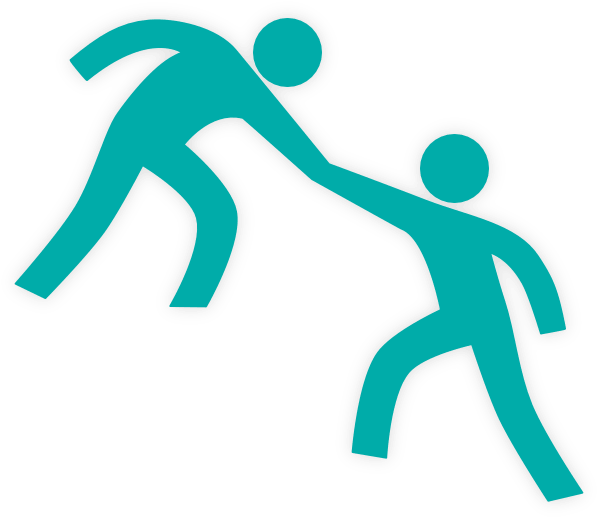 Helping Hand Png - Helping Hand Hold Hand Clip Art (600x600), Png Download