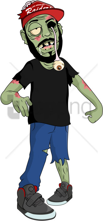 Free Png Zombie Png Png Image With Transparent Background - Cute Cartoon Zombie Png (480x767), Png Download