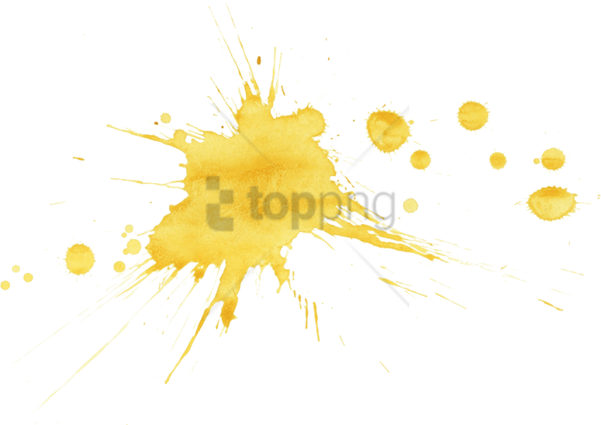 Free Png Yellow Paint Splash Png Png Image With Transparent - Sparkler (850x601), Png Download