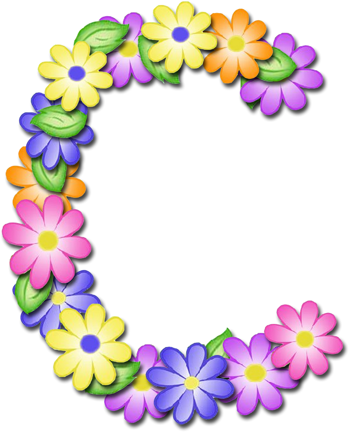 Save - Flower Letter Png (1600x1511), Png Download