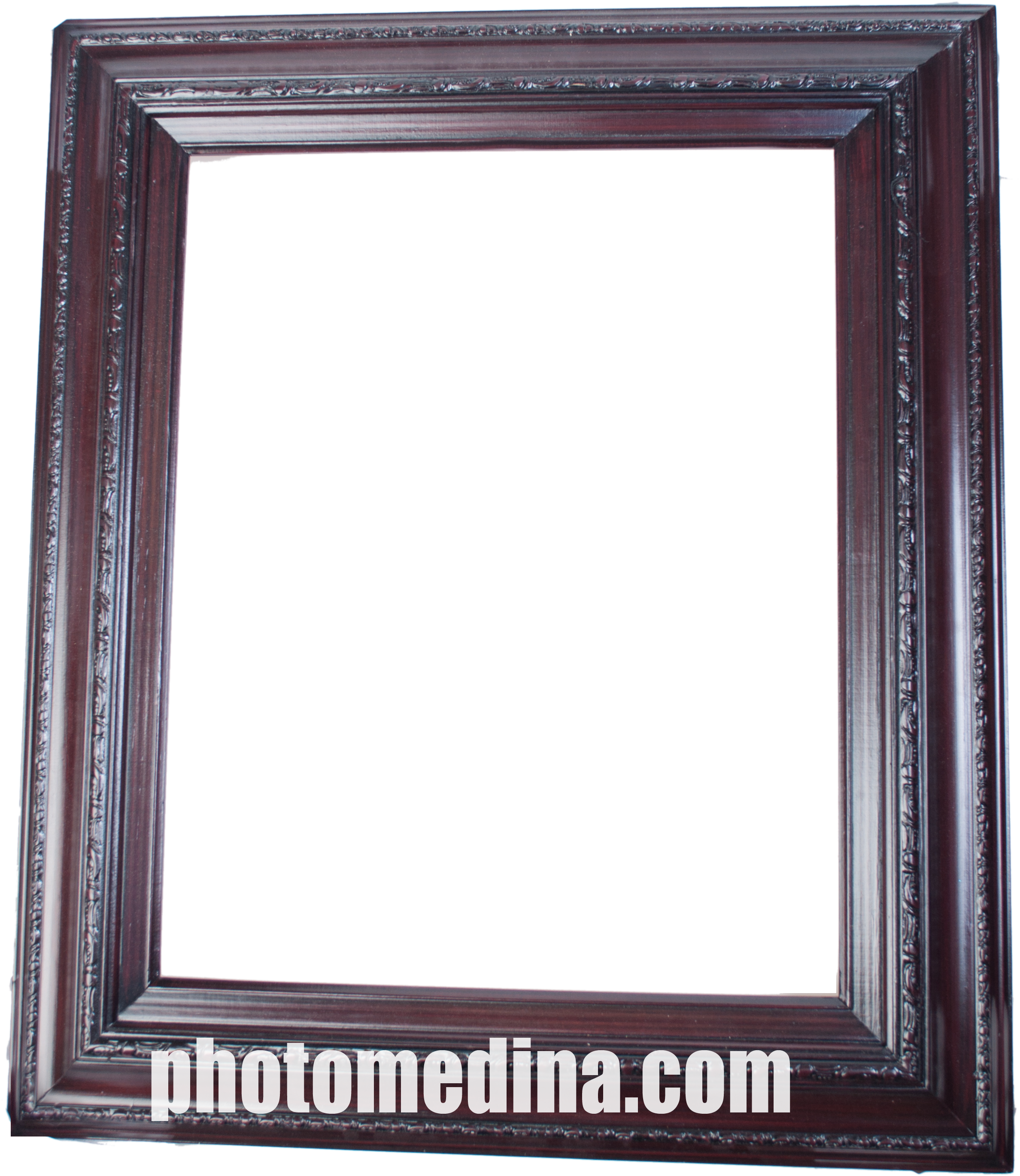 Real Wood Frame - Black & Gold Picture Frames (2448x2823), Png Download