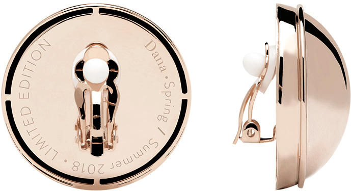 Pendientes Dana Rose Gold - Rear-view Mirror (1000x1000), Png Download