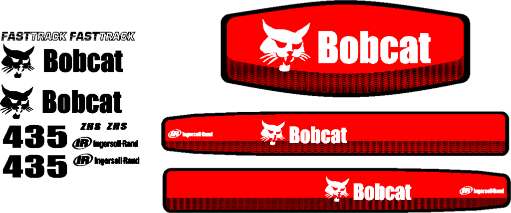 Bobcat 435 Decal Set - Label (1024x427), Png Download