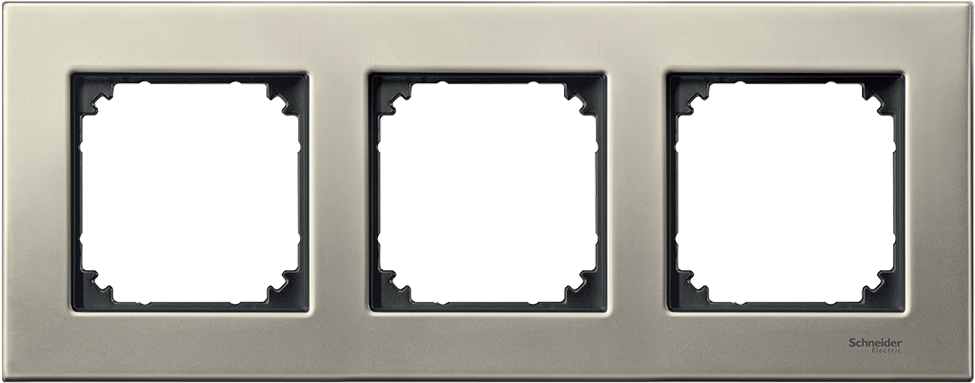 Schneider Electric Merten Frame 3-fold White 486319 (984x984), Png Download