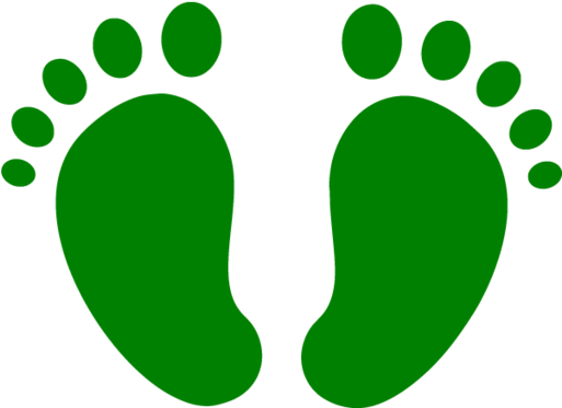 Feet - Foot Print Vector Png (750x750), Png Download