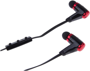 Nushh Bluetooth Sports Stereo Headset, Black & Red - Cable (600x550), Png Download