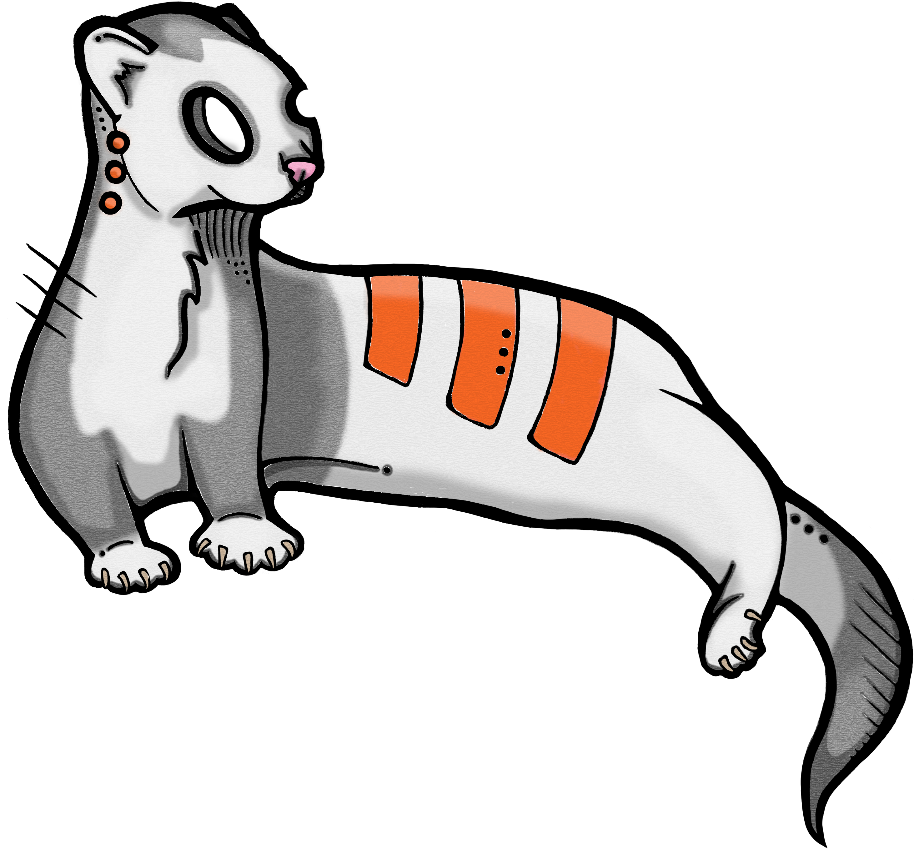 Ferret I Made For A Friend - Illustration (3024x4032), Png Download