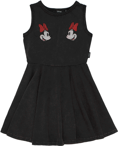 Minnie Mouse Singlet Waisted Dress - Little Black Dress (745x745), Png Download