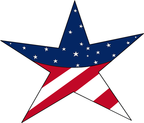 Memorial Day Clipart Png Clipart Stars Memorial Day - Memorial Day Star Png (600x630), Png Download