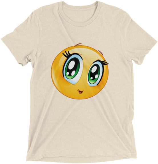Cute Manga Girl Emoji T Shirt - T-shirt (600x600), Png Download
