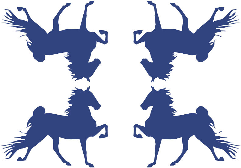 Racking Horse Silhouette - Rack On Saddlebred Sketch (791x551), Png Download