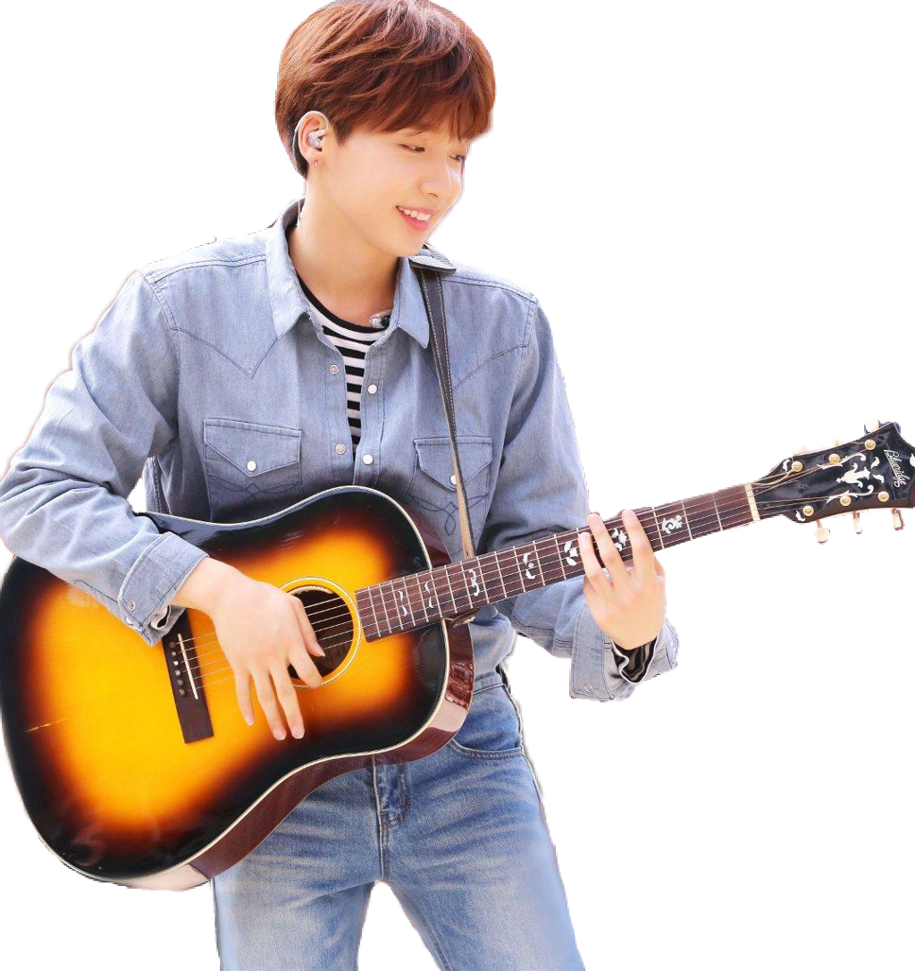 세운 Sticker - Acoustic Guitar (1024x1086), Png Download