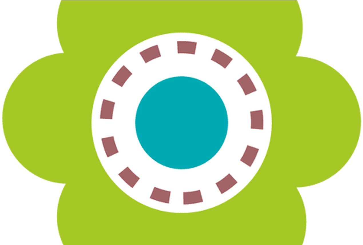 Green Flower Icon 7 Transparent Png & Svg Vector - Tazas De Fiat Regatta (1368x855), Png Download