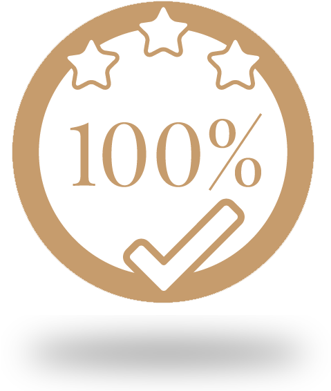 100% Of Satisfaction Guaranteed - Circle (600x600), Png Download