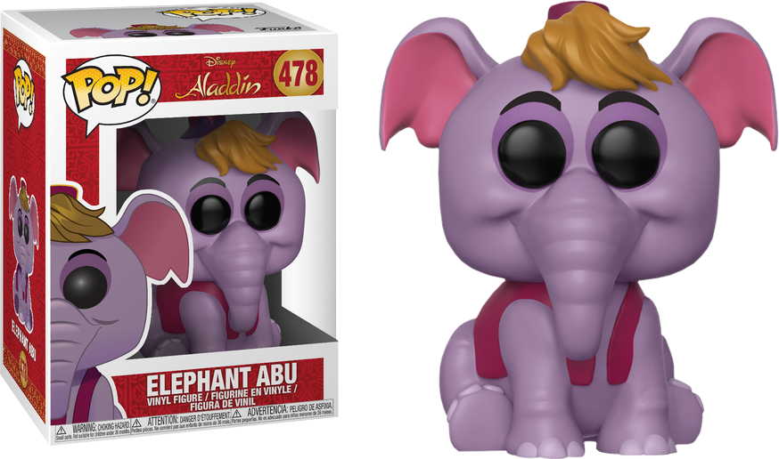 Funko Pop Vinyl - Funko Pop Aladdin Elephant Abu (874x516), Png Download