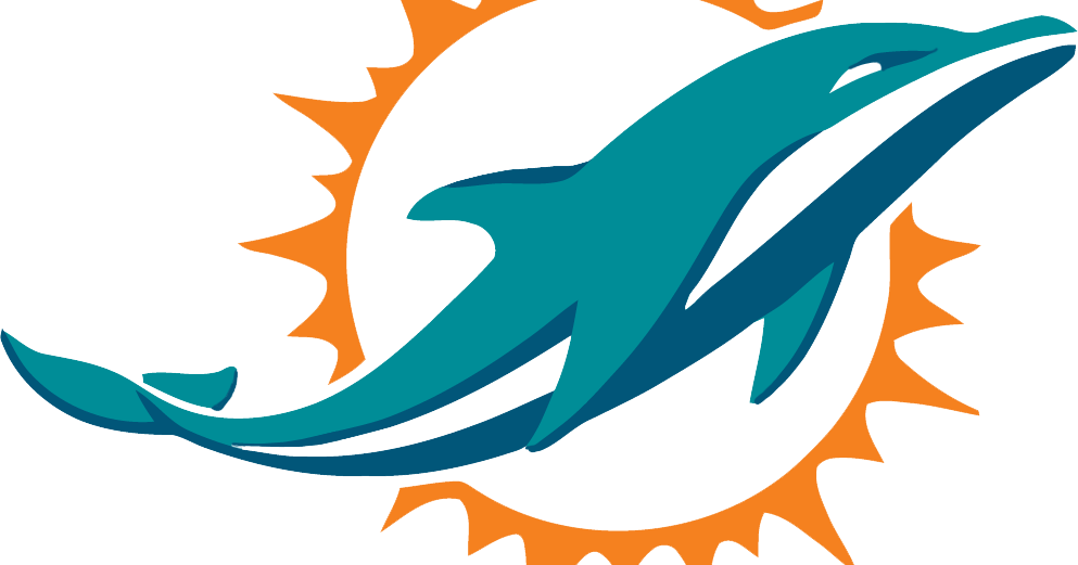 High Resolution Miami Dolphins Logo (993x521), Png Download