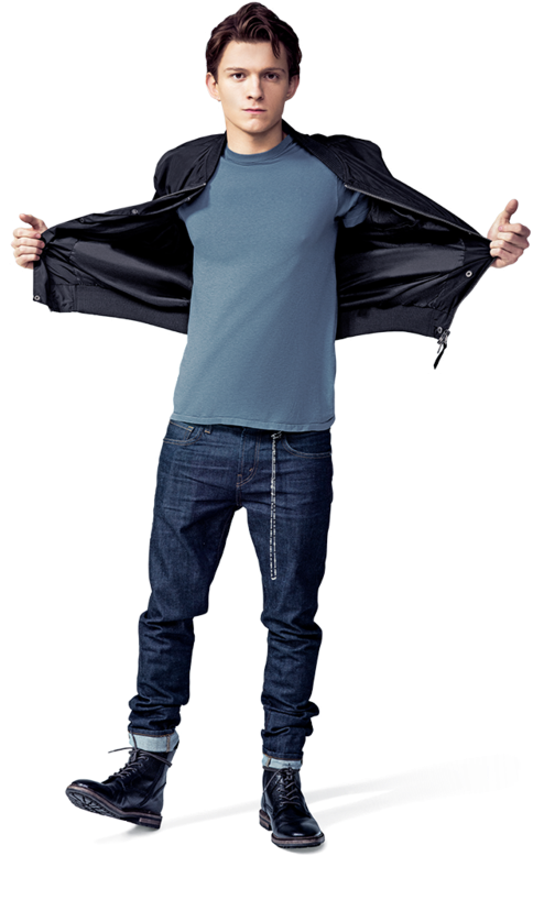 Tom Holland Spiderman Png (500x888), Png Download