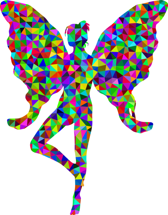 Tooth Fairy Computer Icons Silhouette - Fairy Black Color (585x750), Png Download
