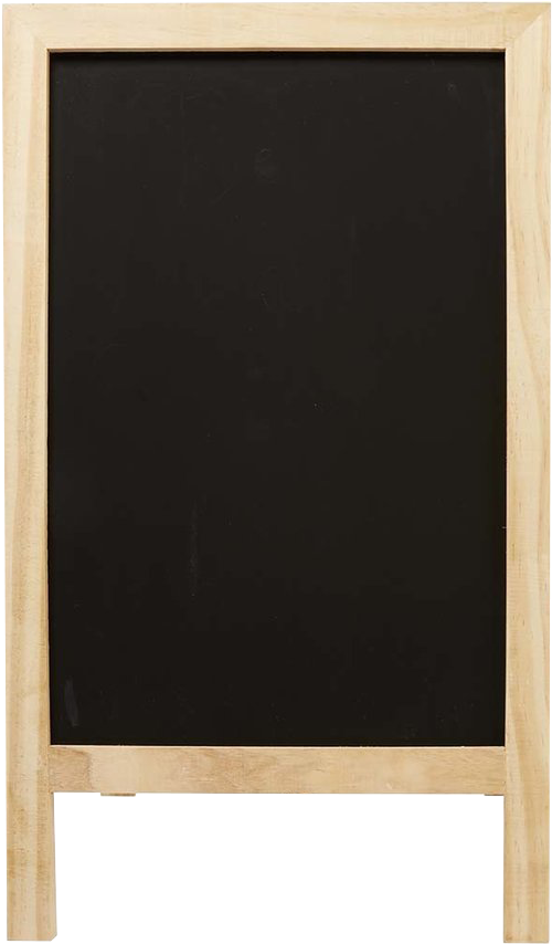 Wood Blackboard Sidewalk Sign - Plywood (1024x1024), Png Download