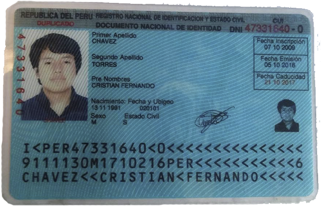 03 40 35adelante - Dni Peru (731x509), Png Download