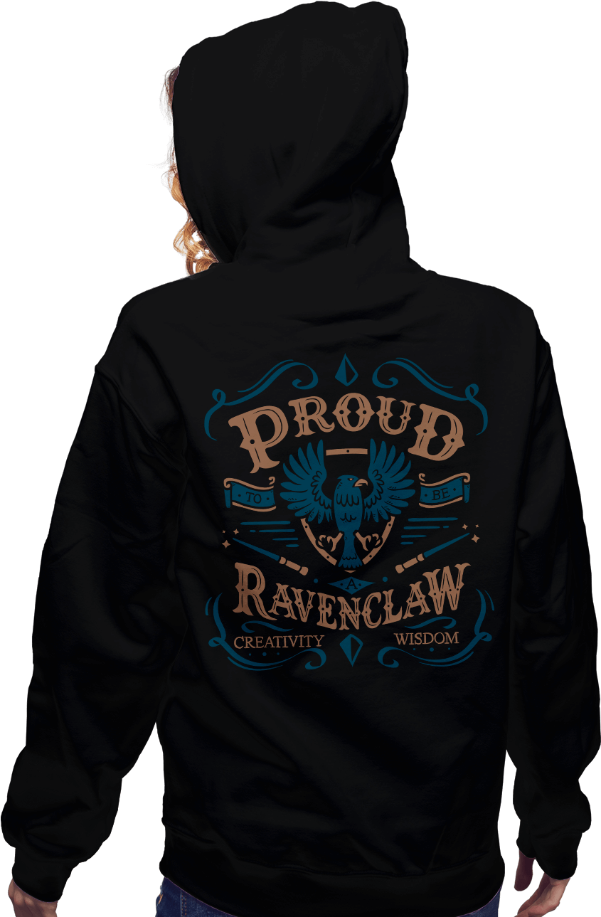 Proud To Be A Ravenclaw - Hoodie (930x1294), Png Download